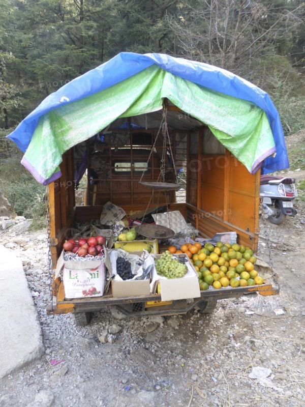 Fruit stall in Dharamshala Himachal Pradesh India 2017. Creator: Unknown.