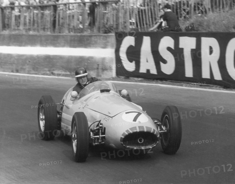 1955 Maserati 250F, Mike Hawthorn at BARC event Crystal Palace. Creator: Unknown.