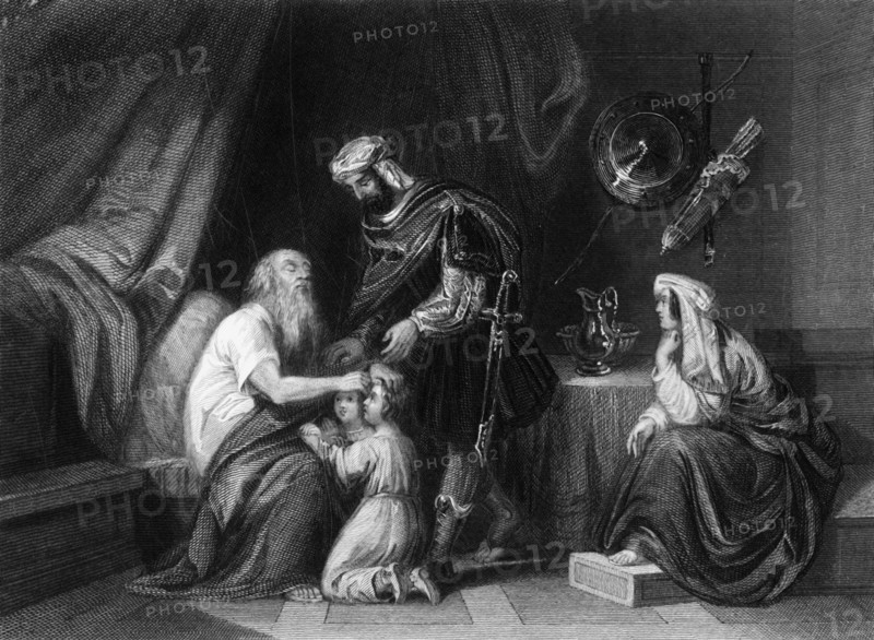 'The Angel which redeemed me from all evil, bless the lads', c1840. Creator: George Presbury.