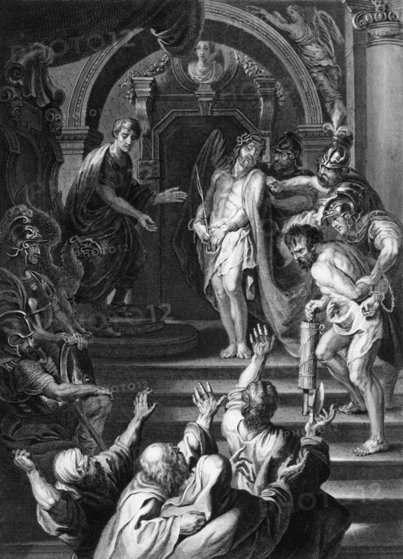 'They cried out, saying, Crucify him, crucify him', c1840.  Creator: George Presbury.