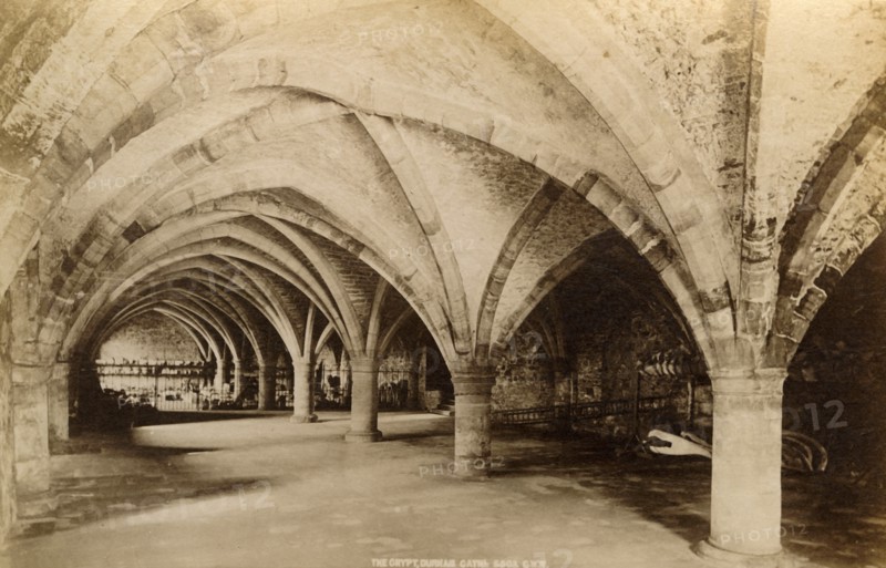 'The Crypt, Durham Cathedral', 1893. Creator: Unknown.