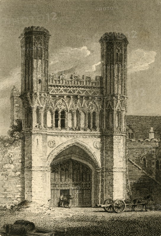 'St. Augustine's Gate, (Canterbury) Kent', 1802.  Creator: Samuel Rawle.