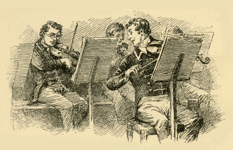 'His clever playing attracted the attention of the leader', (1907).  Creator: Unknown.
