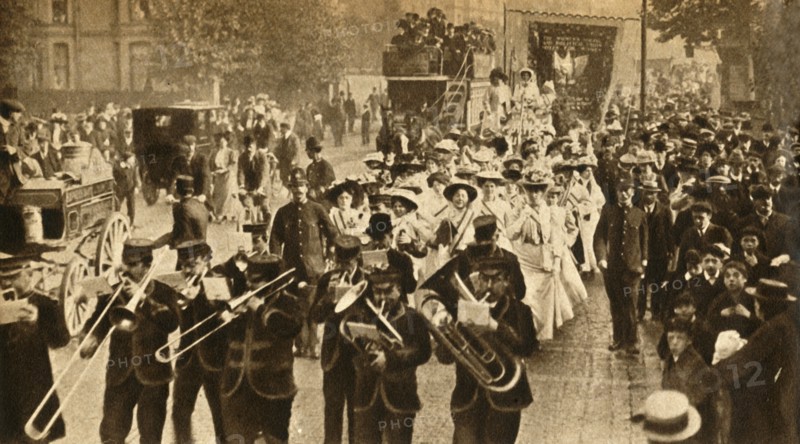 'Suffragette "Martyrs" Released from Prison', 1908, (1933). Creator: Unknown.