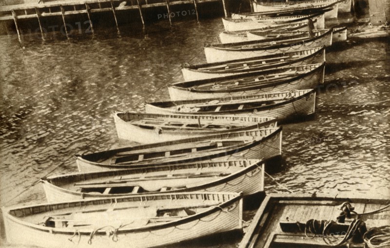 'Mute Evidence of Tragedy: All That Was Left of the Greatest Ship in the World', 1912, (1933).  Creator: Unknown.
