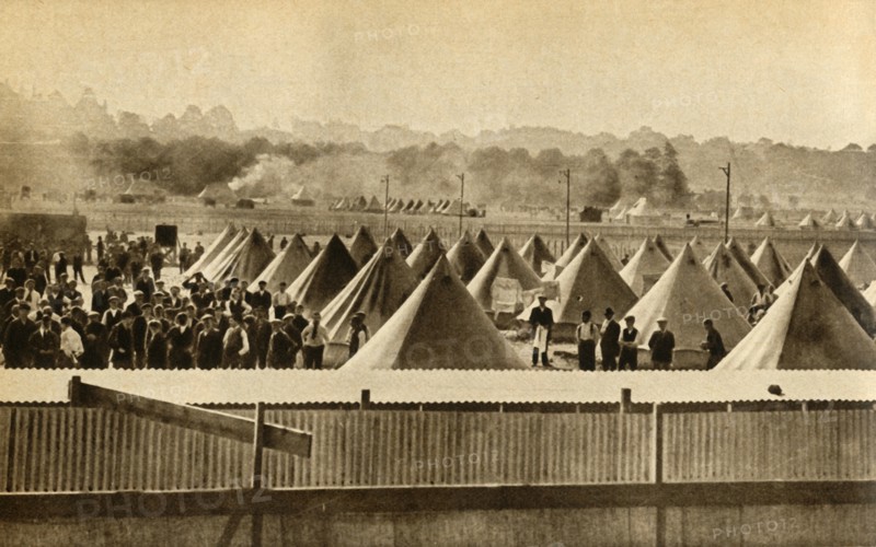 Internment camp for 'enemy aliens', Newbury, First World War, 1914-1918, (1933). Creator: Unknown.