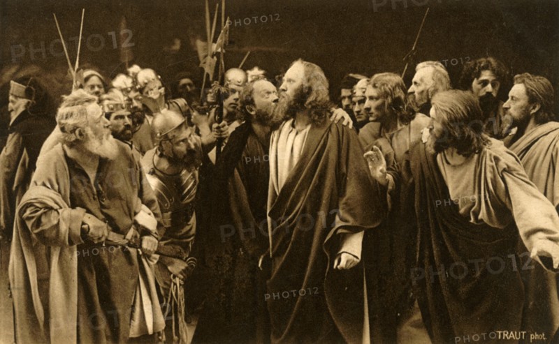Judas betrays his master, 1922. Creator: Henry Traut.