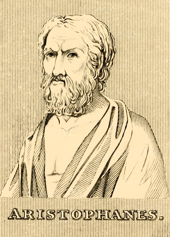 'Aristophanes', (c460-380 BC), 1830. Creator: Unknown.