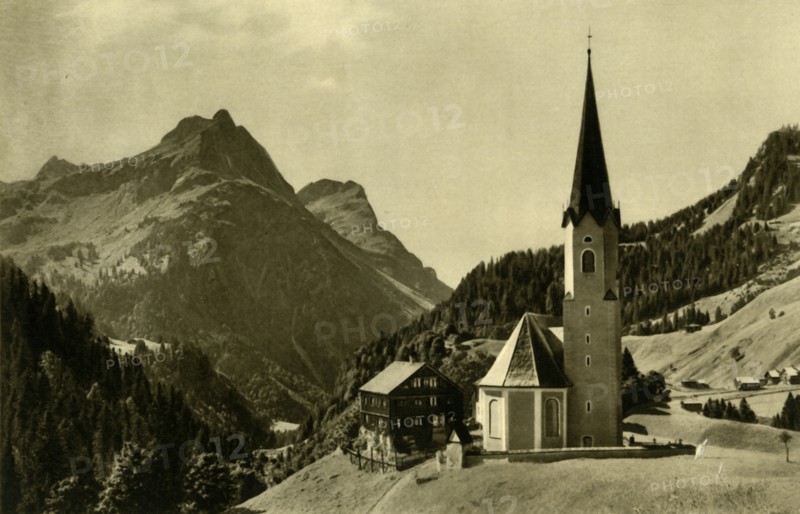 Church at Schröcken, Bregenzerwald, Austria, c1935. Creator: Unknown.