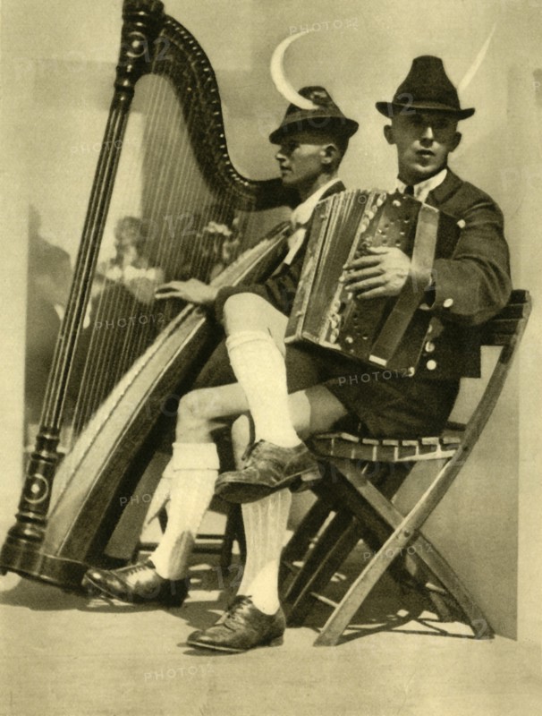 Musicians, Tyrol, Austria, c1935.  Creator: Unknown.