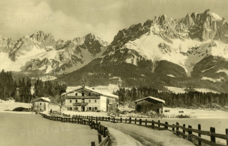 The Kaiser Mountains, Oberndorf, Tyrol, Austria, c1935.  Creator: Unknown.