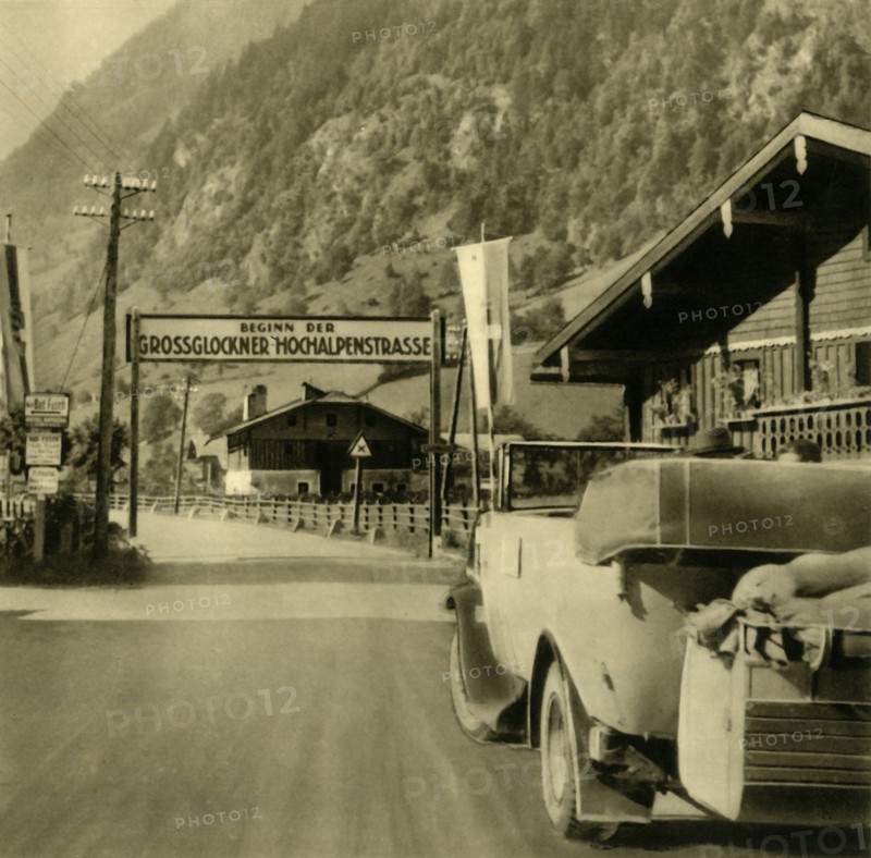 Start of the Grossglockner High Alpine Road, Fusch an der Großglocknerstraße, Austria, c1935. Creator: Unknown.