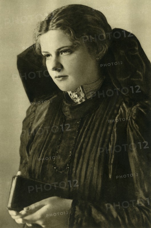 Woman in traditional costume, Upper Austria, c1935.  Creator: Unknown.