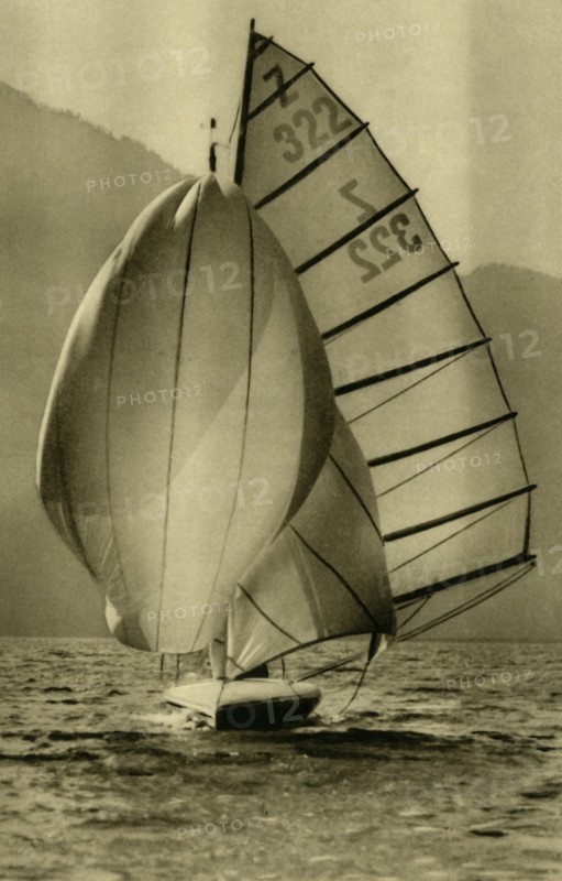 Sailing on the Attersee, Upper Austria, c1935. Creator: Unknown.