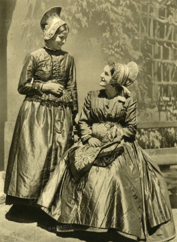 Women in traditional costume, Lower Austria, c1935.  Creator: Unknown.