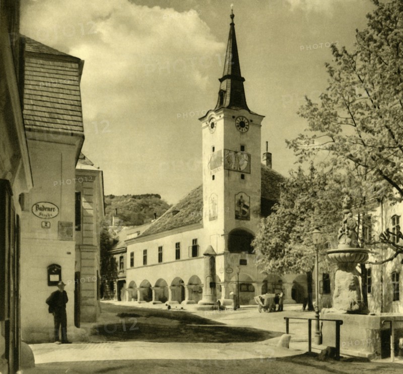 Town hall, Gumpoldskirchen, Mödling, Lower Austria, c1935.  Creator: Unknown.