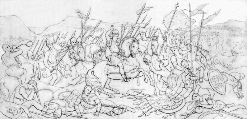 'Battle of Hastings', (1066), 1835. Creator: Unknown.