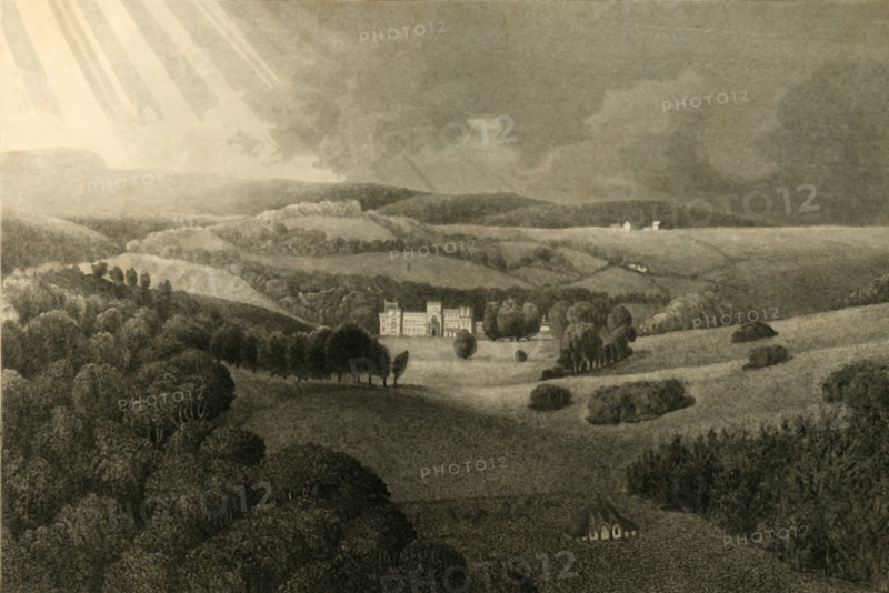 'Westdean House', 1835. Creator: Henry Alexander Ogg.