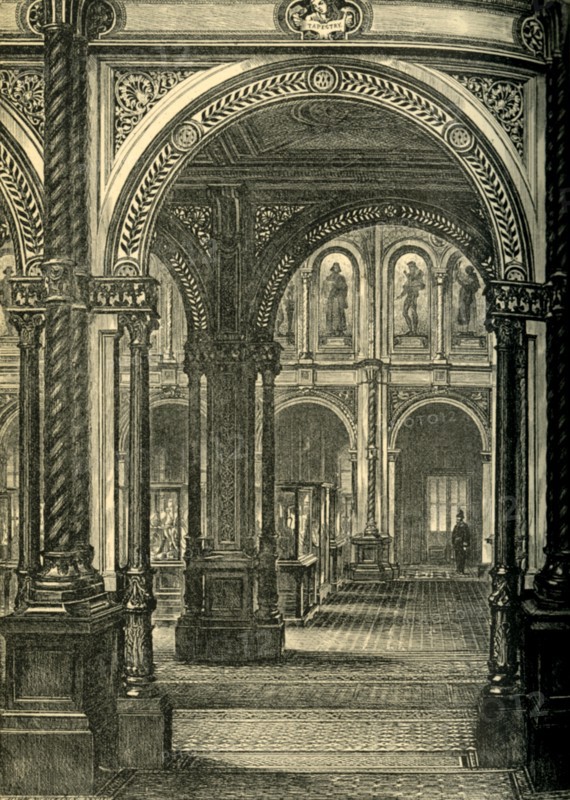 'Central or Loan Court, South Kensington Museum', c1860s, (1881).  Creator: John Watkins.