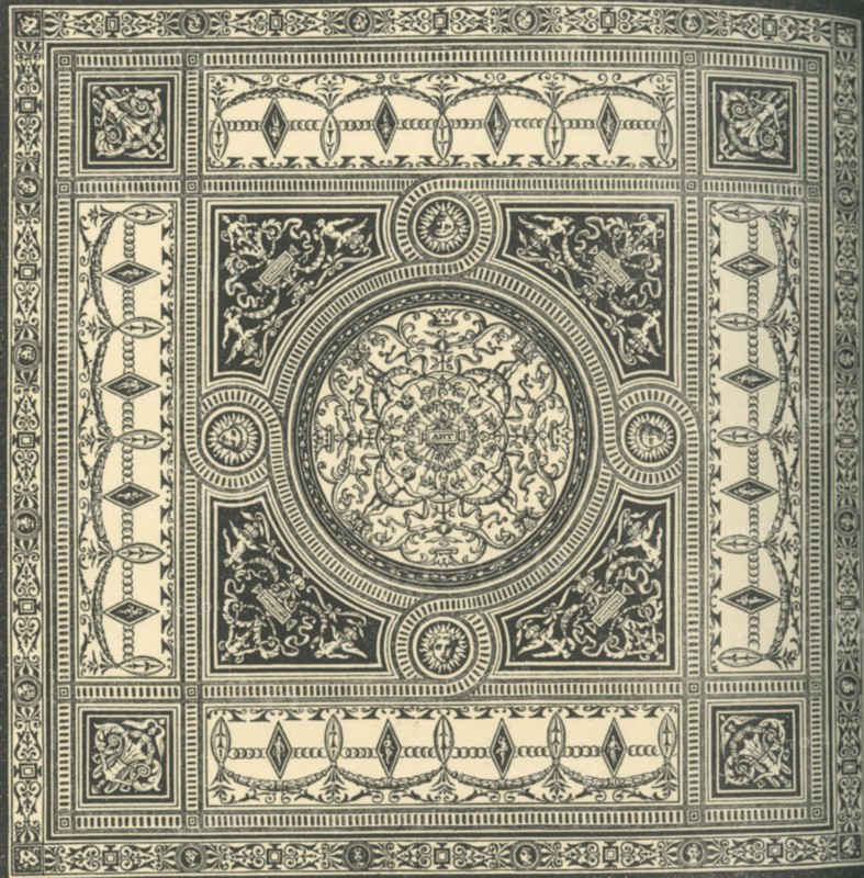 'Design for a ceiling', c1860s, (1881).  Creator: Unknown.