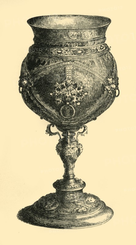 Coconut cup, c1585, (1881).  Creator: J S Goepel.