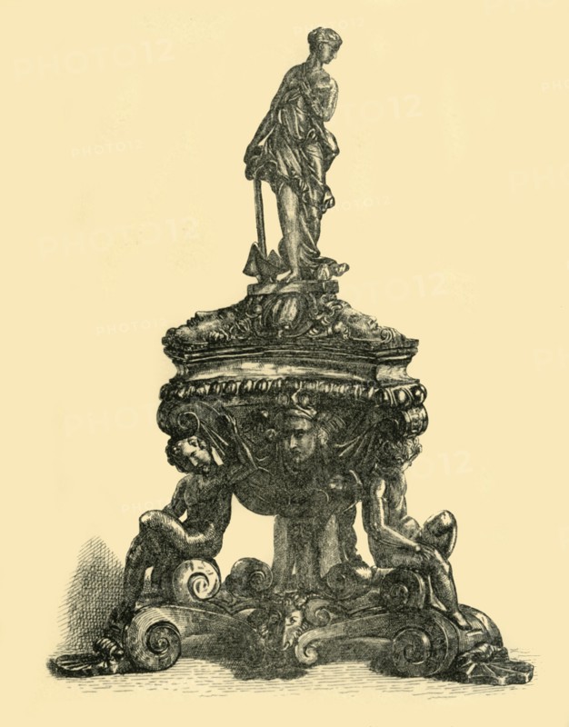Bronze inkstand, mid-late 16th century, (1881). Creator: W. W. McCarty.