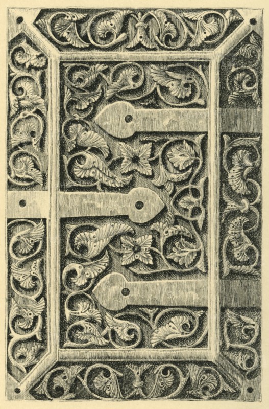 Ivory casket lid, 965 to 970 AD, (1881).  Creator: W Jones.
