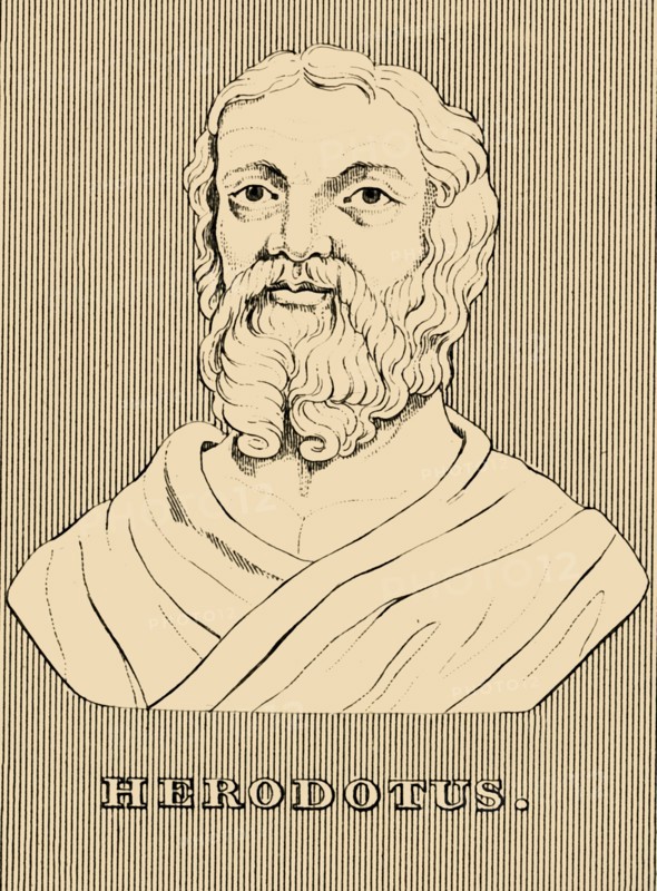 'Herodotus', (c484-c425 BC), 1830. Creator: Unknown.