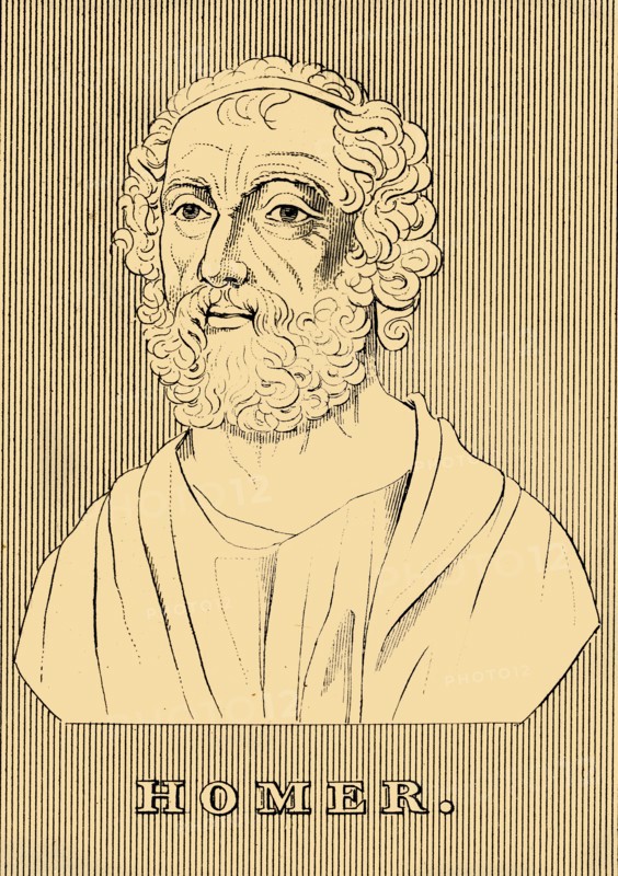 'Homer', (c800-701 BC), 1830. Creator: Unknown.