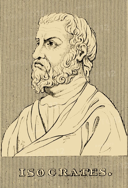 'Isocrates', (436-338 BC), 1830. Creator: Unknown.