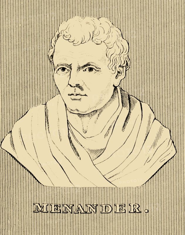 'Menander', (c342-290 BC), 1830. Creator: Unknown.