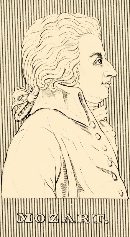 'Mozart', (1756-1791), 1830. Creator: Unknown.