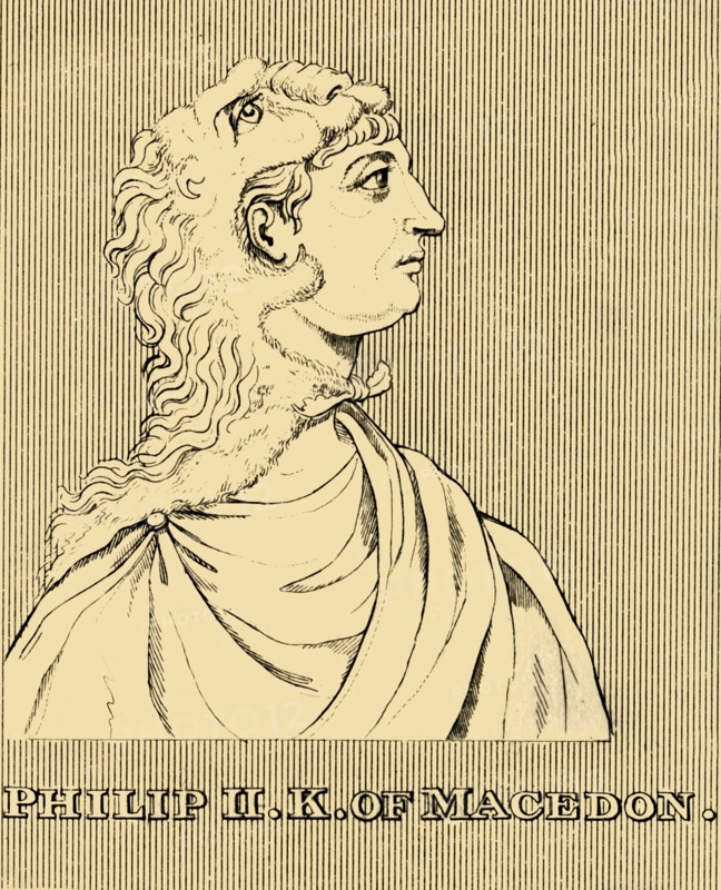 'Philip II King of Macedon', (382-336 BC), 1830. Creator: Unknown.