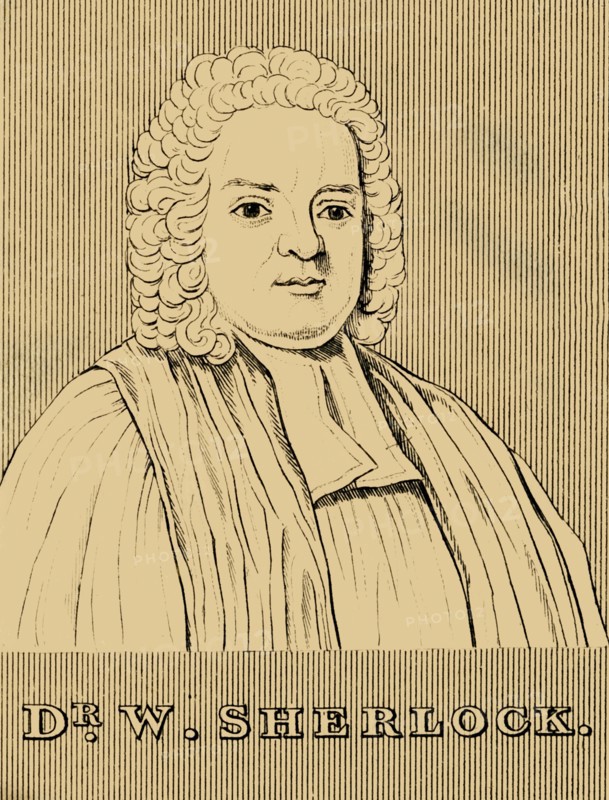 'Dr W. Sherlock',  (c1641-1707), 1830. Creator: Unknown.