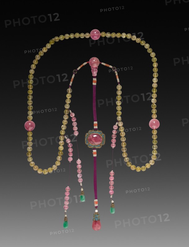 Mandarin Chain Bead Necklace, 1800s. Creator: Unknown.