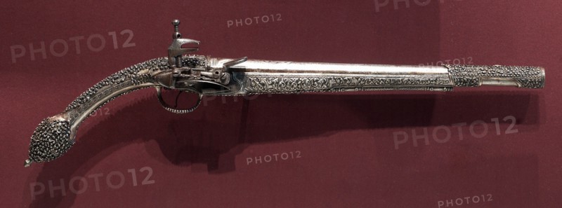 Rat-Tailed Miquelet-Lock Pistol, late 1700s-early 1800s. Creator: Unknown.