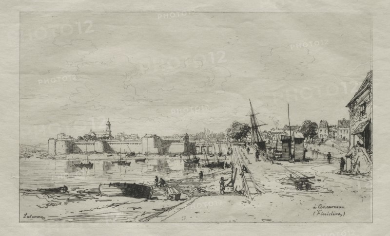 A Concarneau. Creator: Maxime Lalanne (French, 1827-1886).