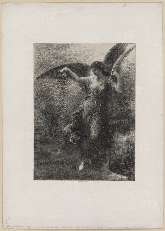 À Eugene Delacroix, 1890. Creator: Henri Fantin-Latour (French, 1836-1904).