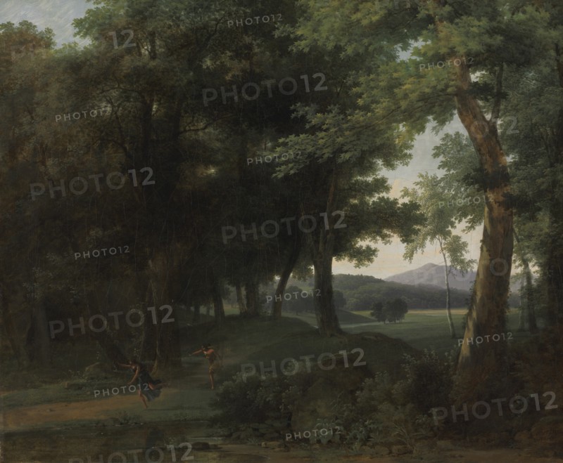 A Forest with Apollo and Daphne, 1810. Creator: Jean-Victor Bertin (French, 1767-1842).
