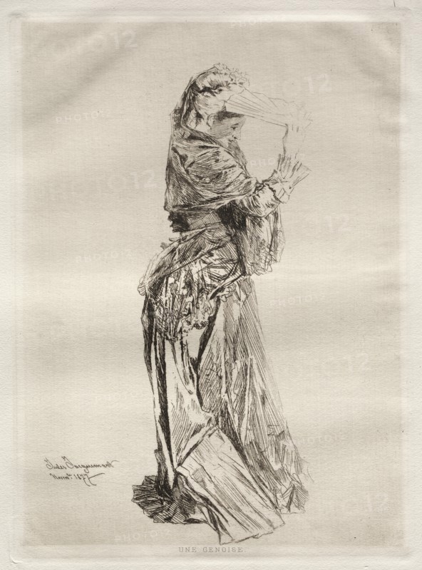 A Genoise, 1877. Creator: Jules Jacquemart (French, 1837-1880).