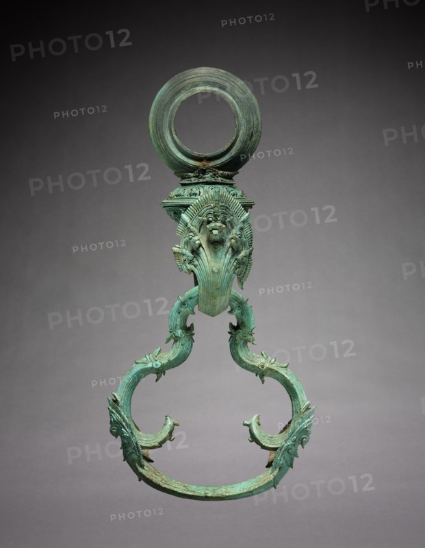 A Pair of Decorated Palanquin Hooks and Rings, 1100-1175. Creator: Unknown.