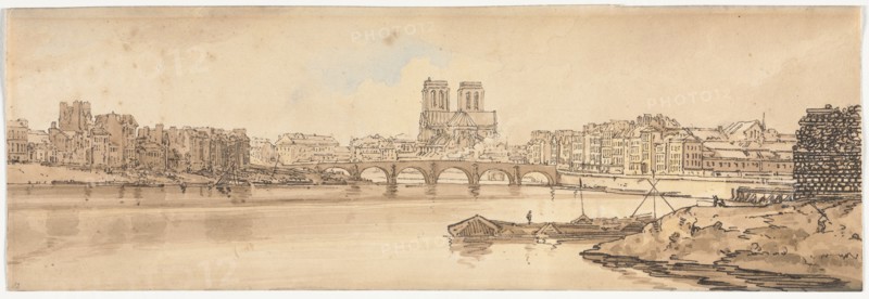 A Selection of Twenty of the Most Picturesque Views in Paris?, 1802. Creator: Thomas Girtin (British, 1775-1802).