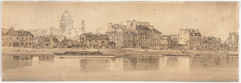 A Selection of Twenty of the Most Picturesque Views in Paris?, 1802. Creator: Thomas Girtin (British, 1775-1802).