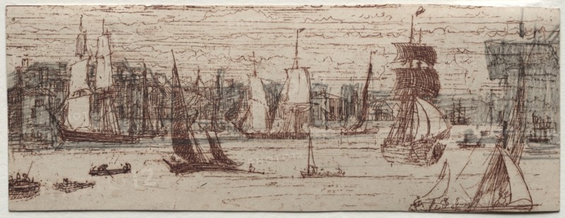 A Sketch Off Greenwich. Creator: Francis Seymour Haden (British, 1818-1910).