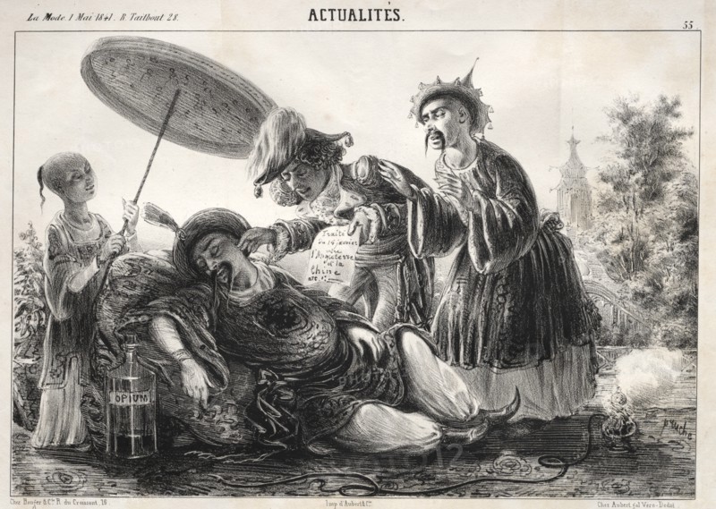 Actualités: --Dites donc! dites donc! celeste Empereur...., 1841. Creator: Clémente Pruche (French, 1831-1870).