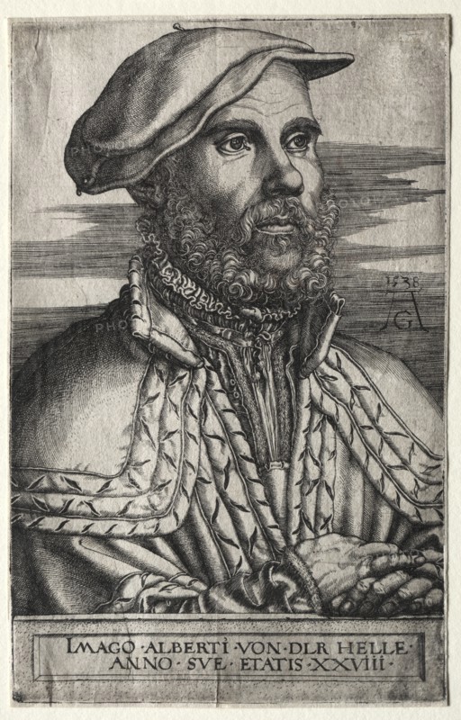 Albert van der Helle, 1538. Creator: Heinrich Aldegrever (German, 1502-1555/61).