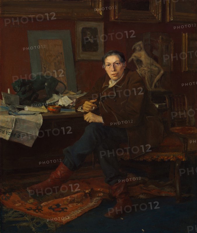 Albert Wolff in His Study, 1881. Creator: Jules Bastien-Lepage (French, 1848-1884).