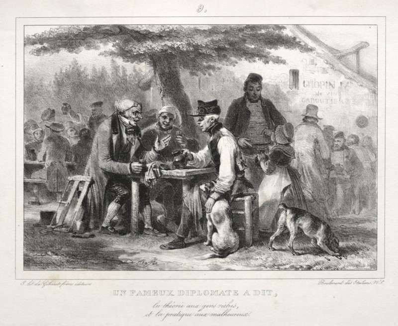 Album for 1832: Un famous diplomat à dit..., 1832. Creator: Auguste Raffet (French, 1804-1860).