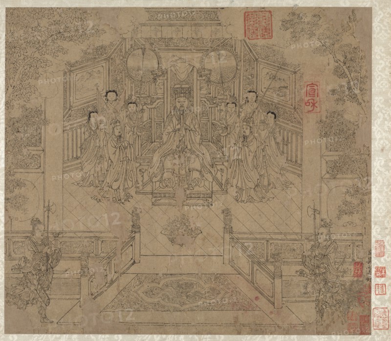 Album of Daoist and Buddhist Themes: Procession of Daoist Deities: Leaf 1, 1200s. Creator: Unknown.