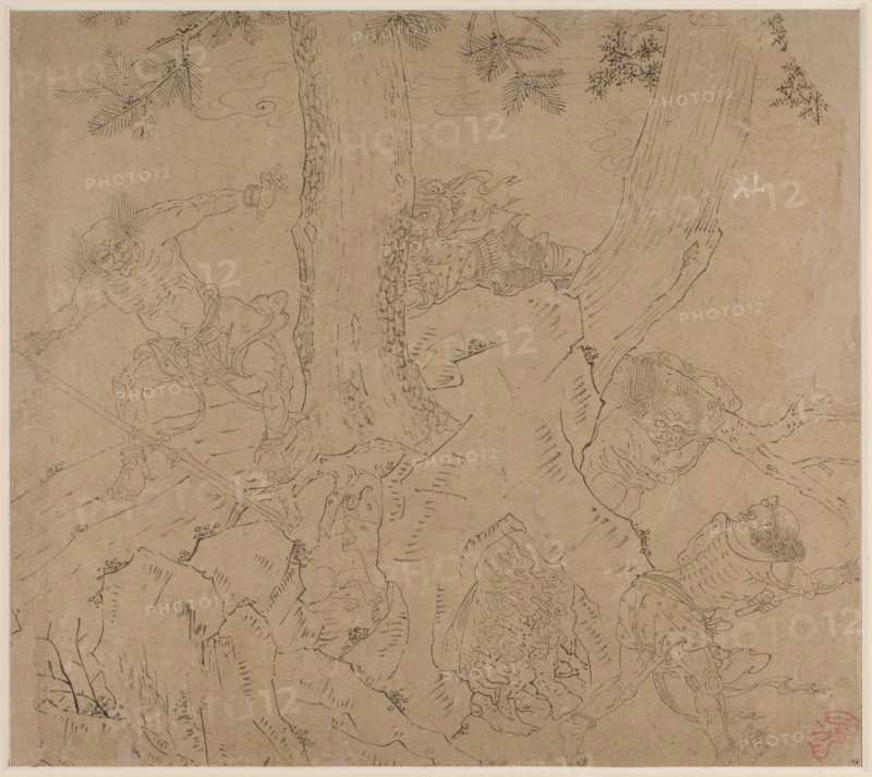 Album of Daoist and Buddhist Themes: Search the Mountain: Leaf 46, 1200s. Creator: Unknown.